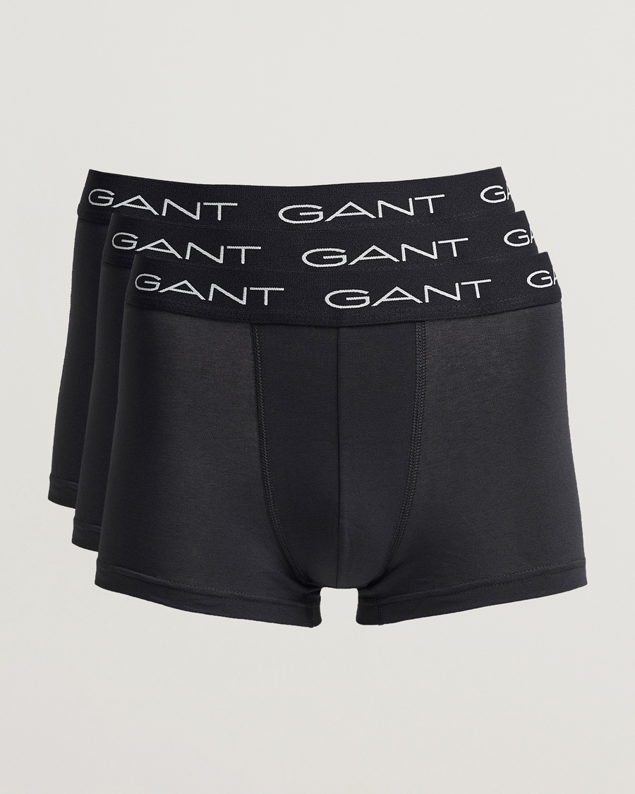 Men | Trunks | GANT | 3-Pack Trunk Boxer Black
