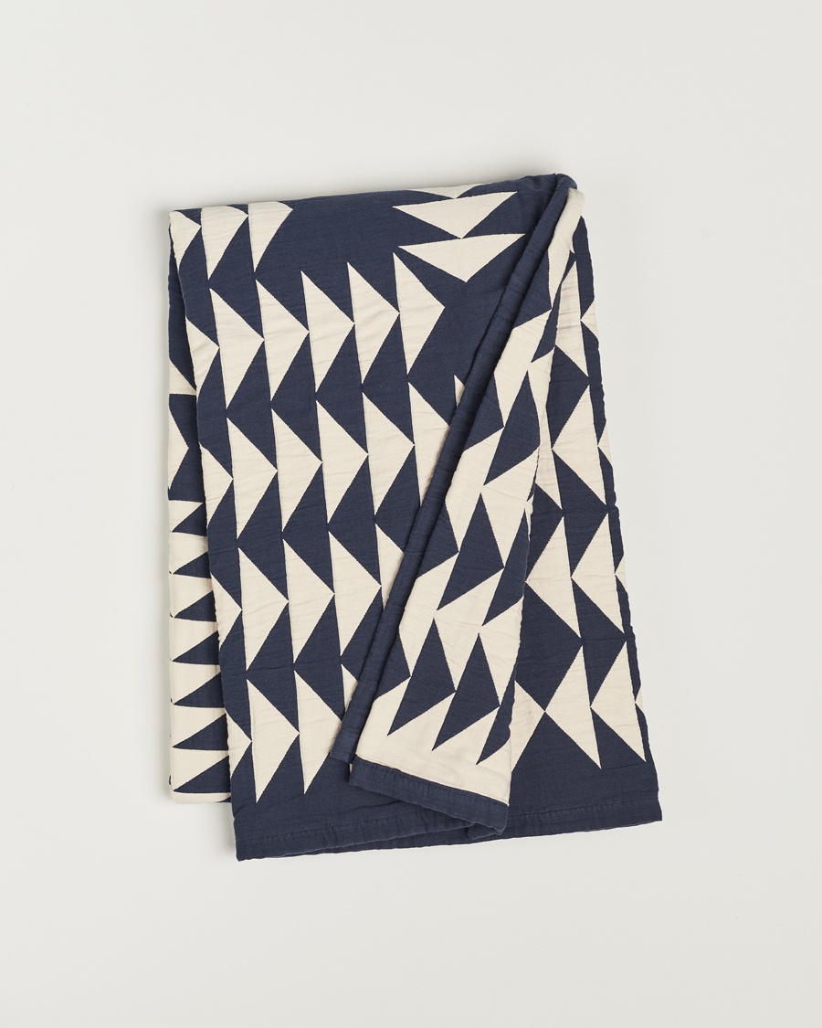 Pendleton Organic Cotton Matelasse Blanket Midnight Nova – Blue