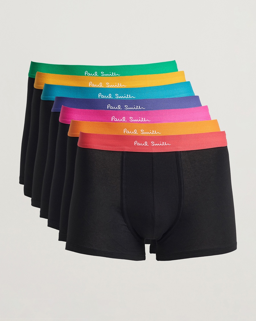 Men | Underwear & Socks | Paul Smith | 7-Pack Trunk Black