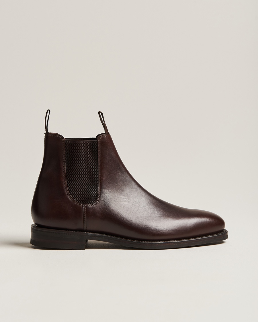 Men | Loake 1880 | Loake 1880 | Emsworth Chelsea Boot Dark Brown Leather