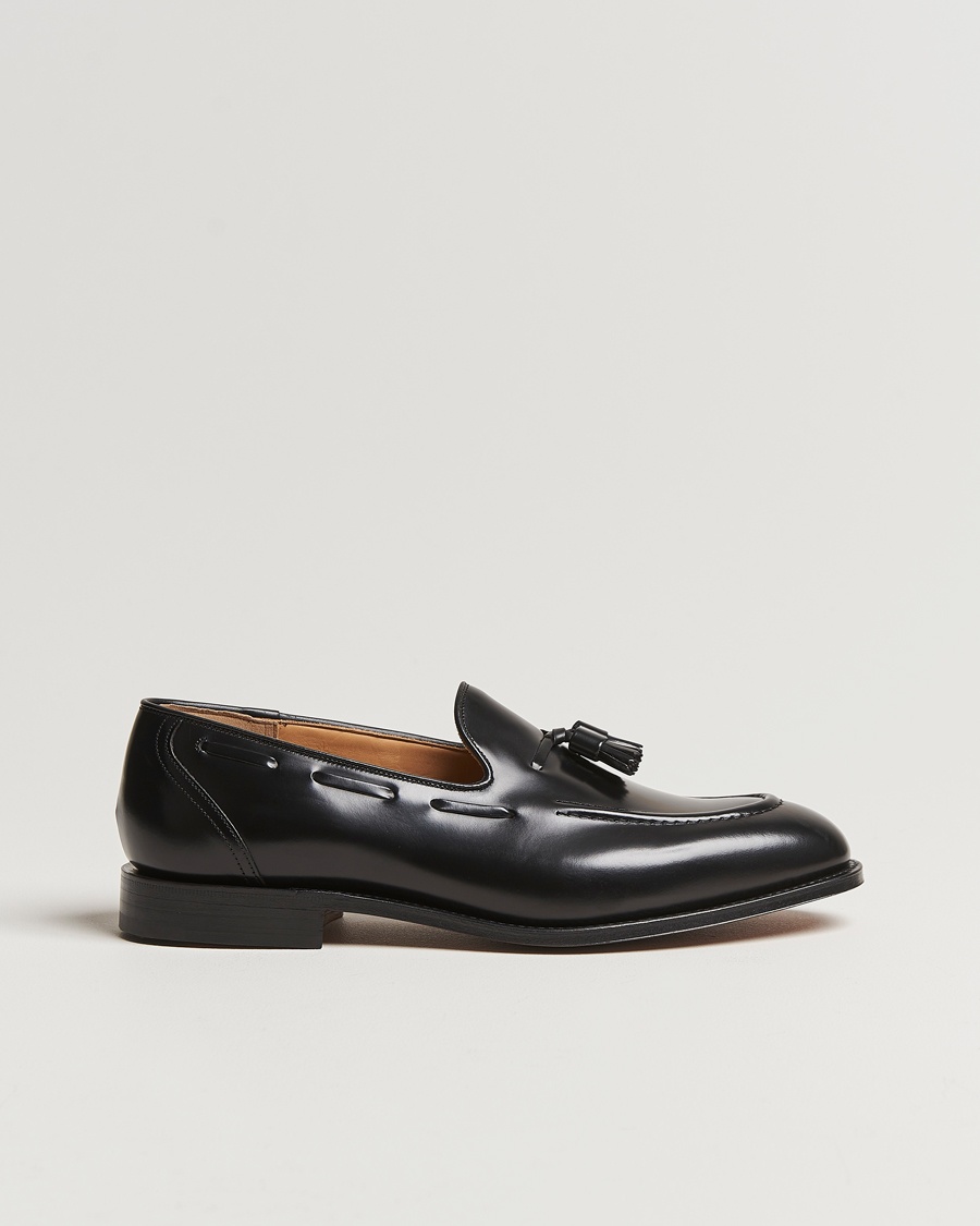 Men | Loafers | Church's | Kingsley Tassel Loafer Black Polishbinder