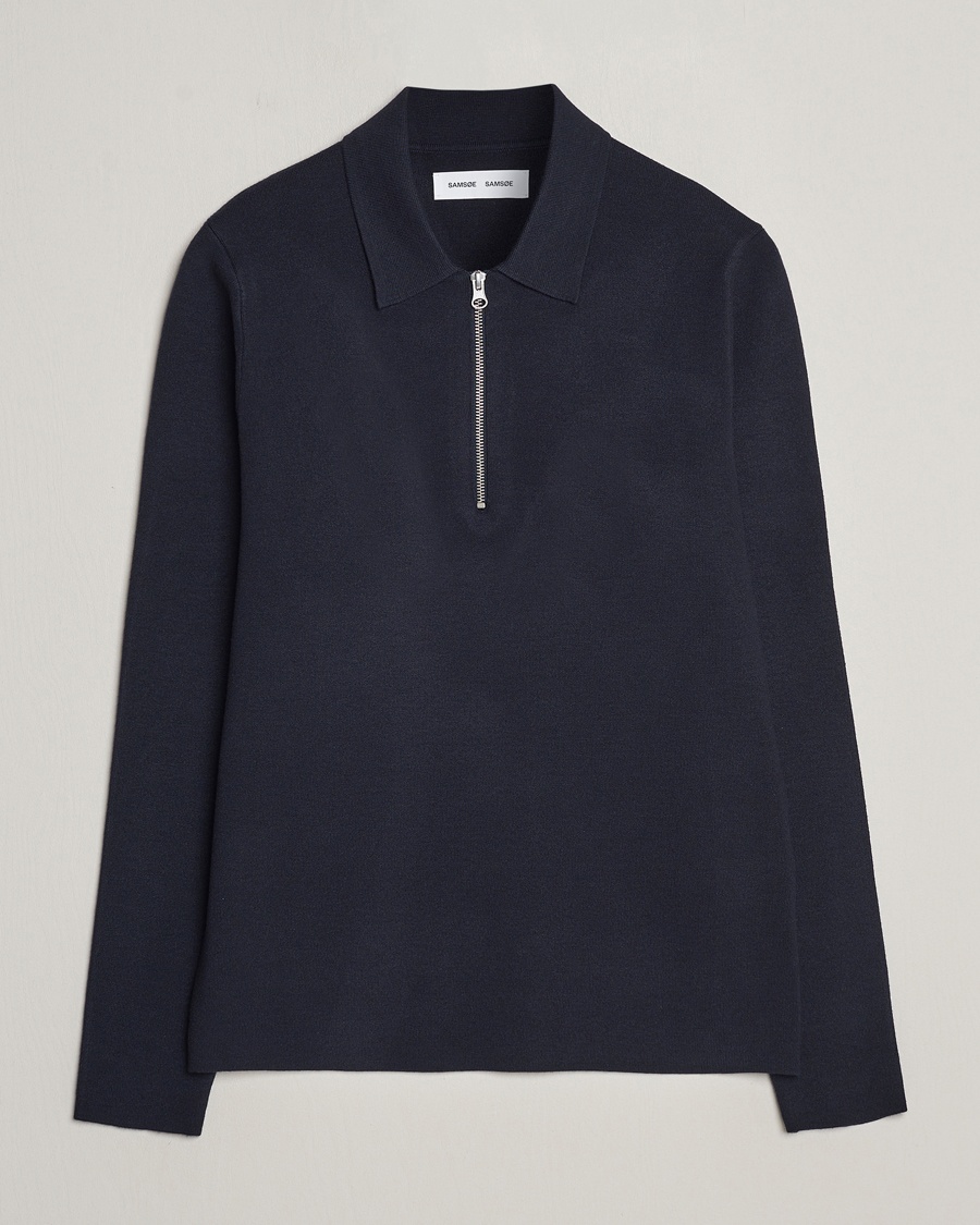 Samsøe Samsøe Guna Half Zip Sky Captain – Blue