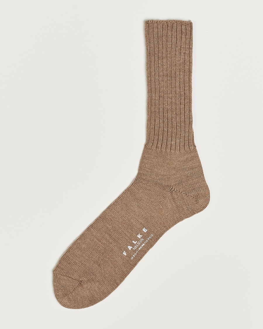 Falke Nelson Wool Boot Sock Nutmeg Melange – Brown