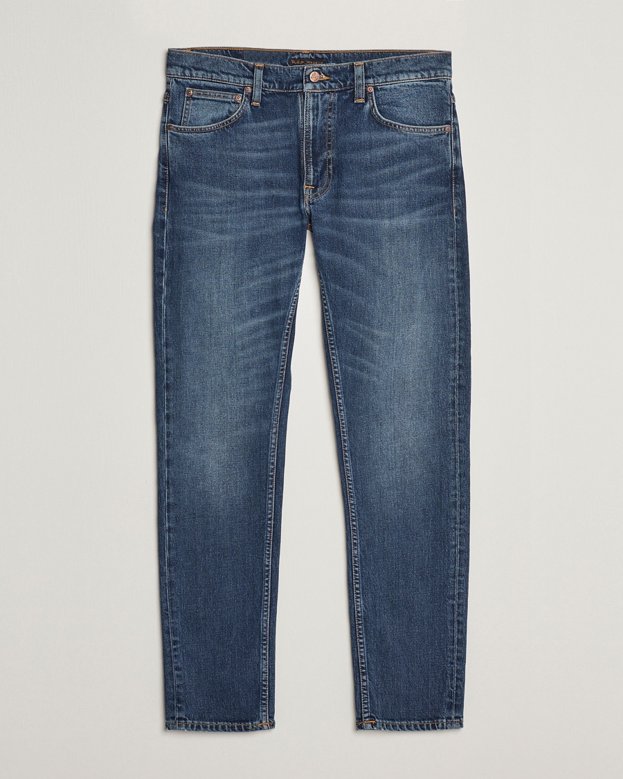 Nudie Jeans Lean Dean Jeans Troubled Sea – Blue