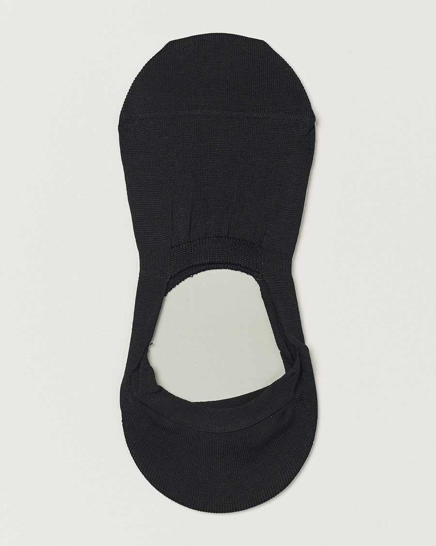 Bresciani Step in Ghost Socks Black – Black