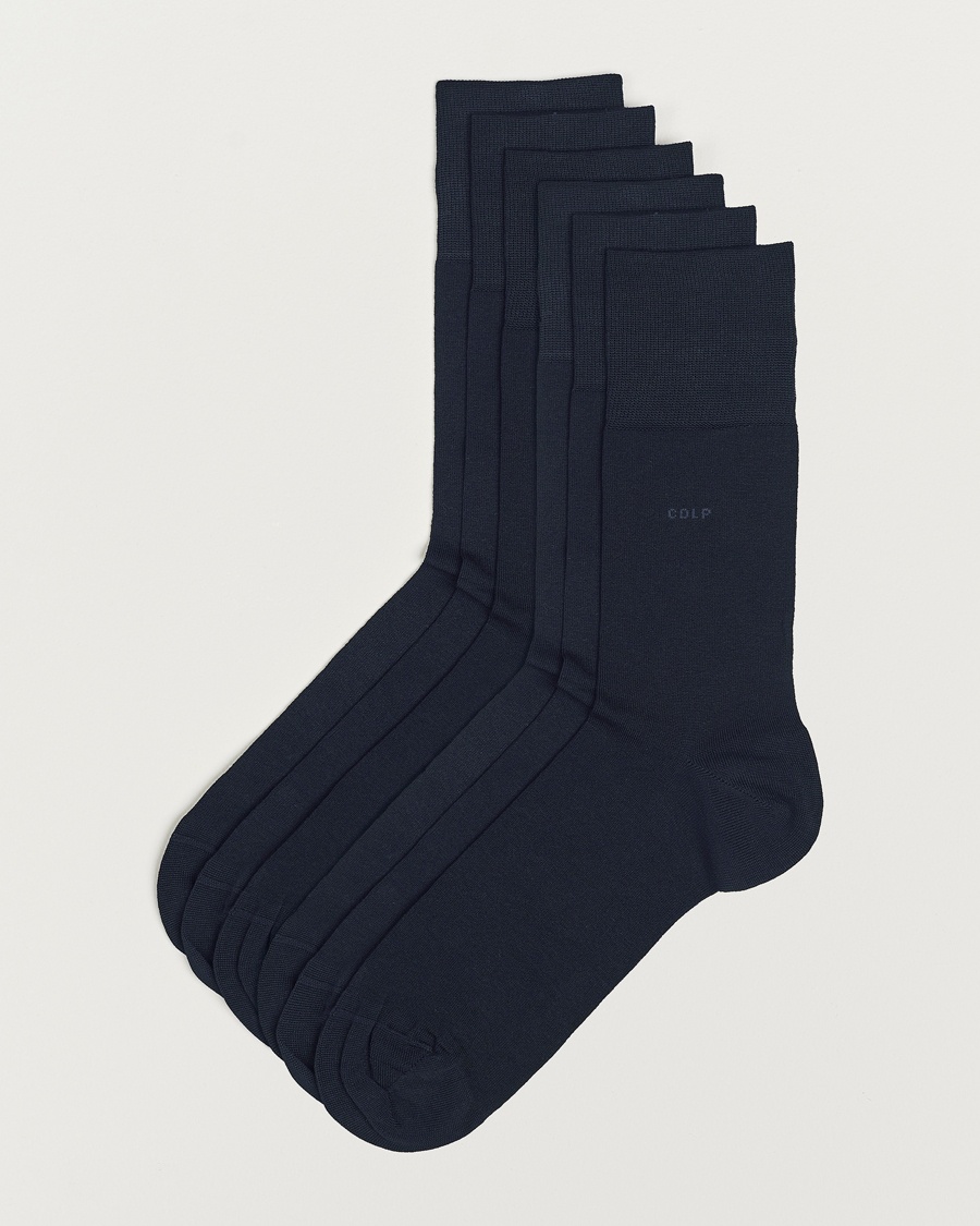 CDLP 6-Pack Cotton Socks Navy – Blue