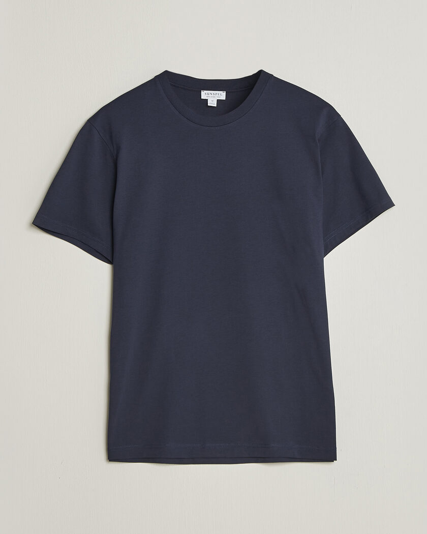 Sunspel Riviera Midweight T-Shirt Navy – Blue