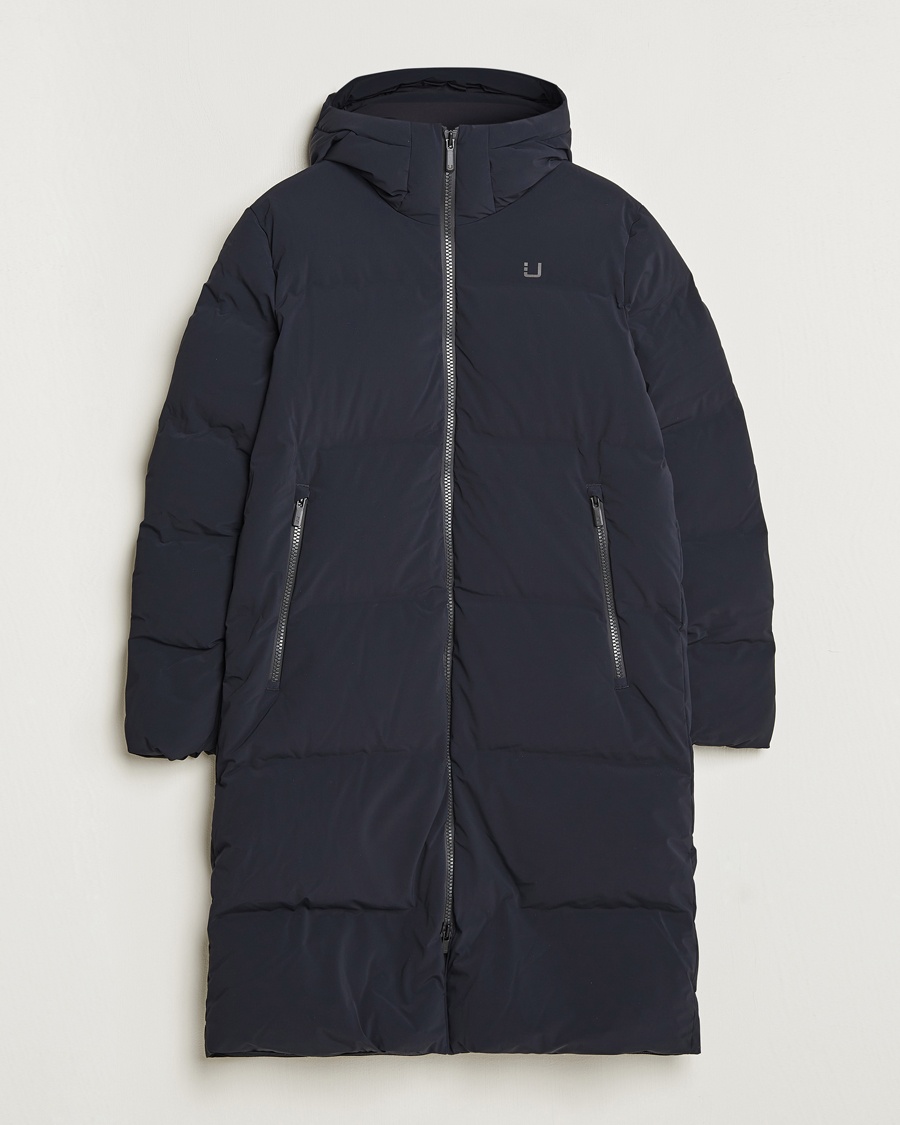 UBR Tycoon Padded Long Coat Black – Black