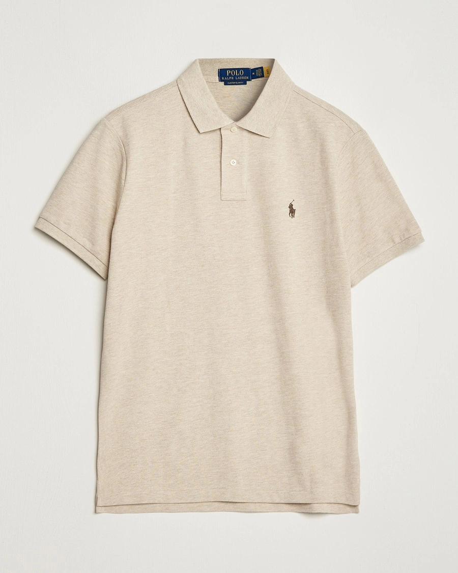 Men | Polo Shirts | Polo Ralph Lauren | Custom Slim Fit Polo Expedition Dune Heather