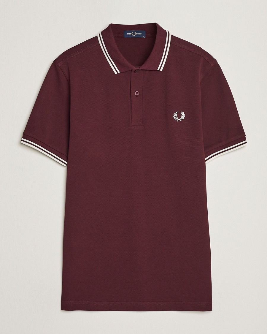 Fred Perry Twin Tipped Polo Shirt Oxblood – Red