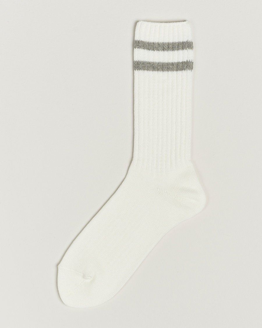 BEAMS PLUS BEAMS PLUSSchool Boy SocksWhite/Grey – White