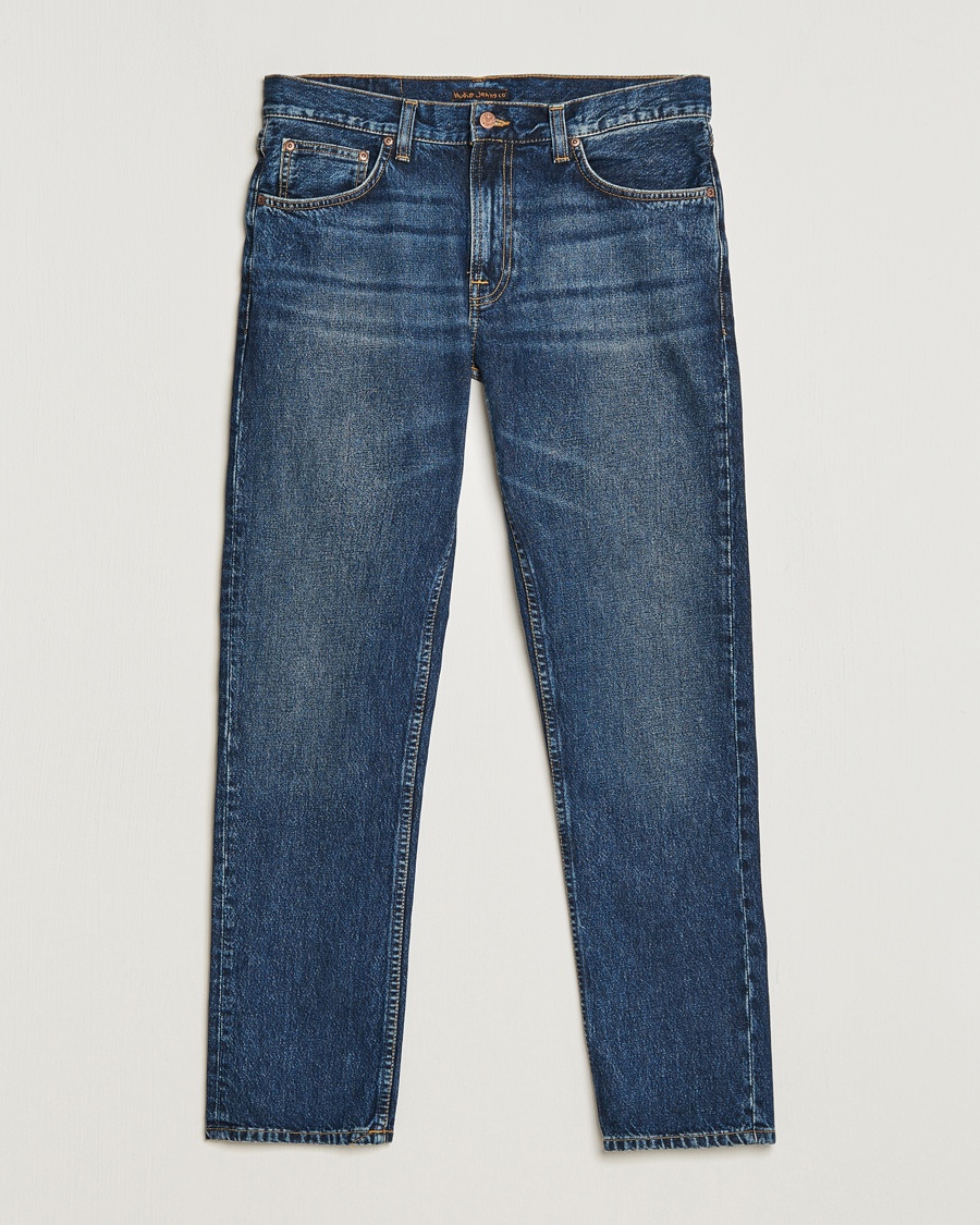 Nudie Jeans Gritty Jackson Jeans Blue Soil – Blue