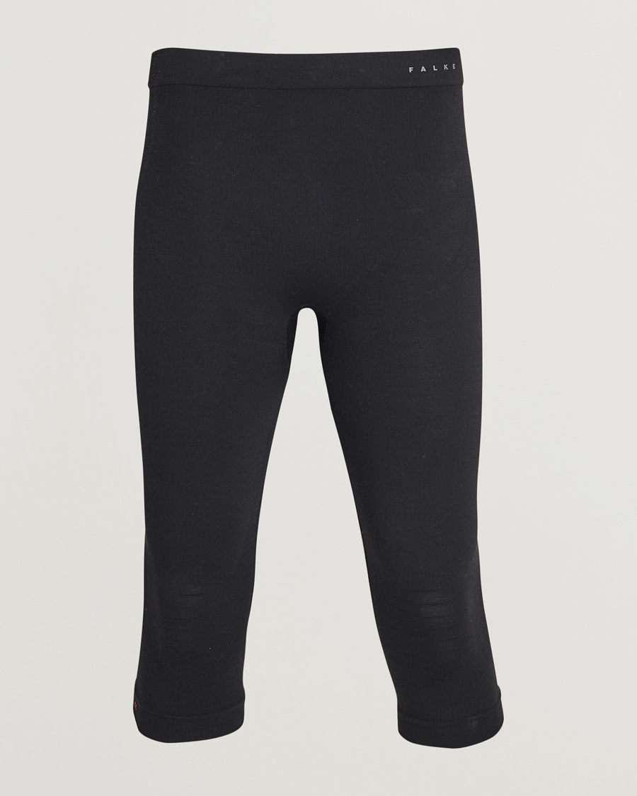 Men | Falke Sport | Falke Sport | 3/4 Tights Wool Tech Light Black