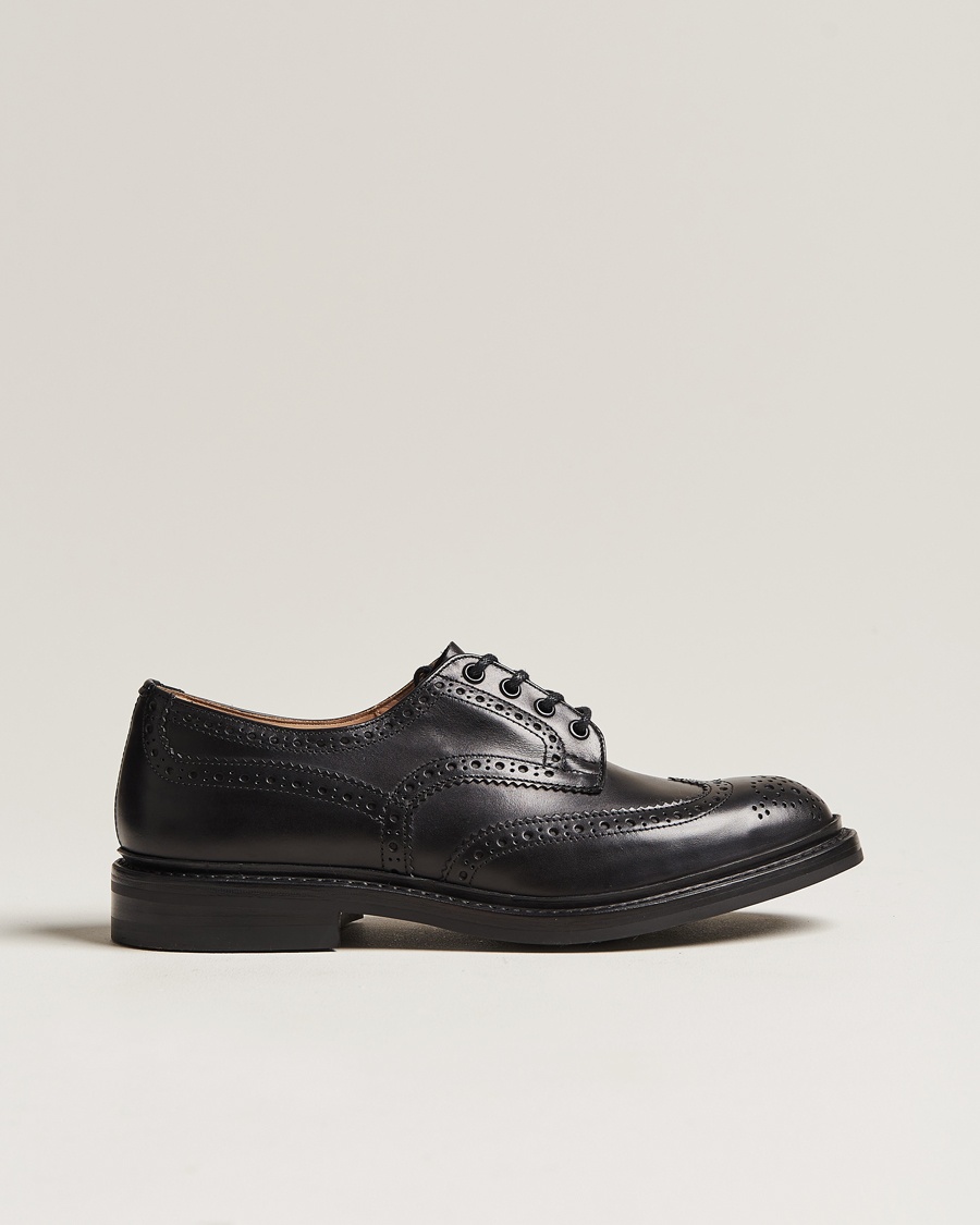 Men | | Tricker's | Bourton Country Brogues Black Calf