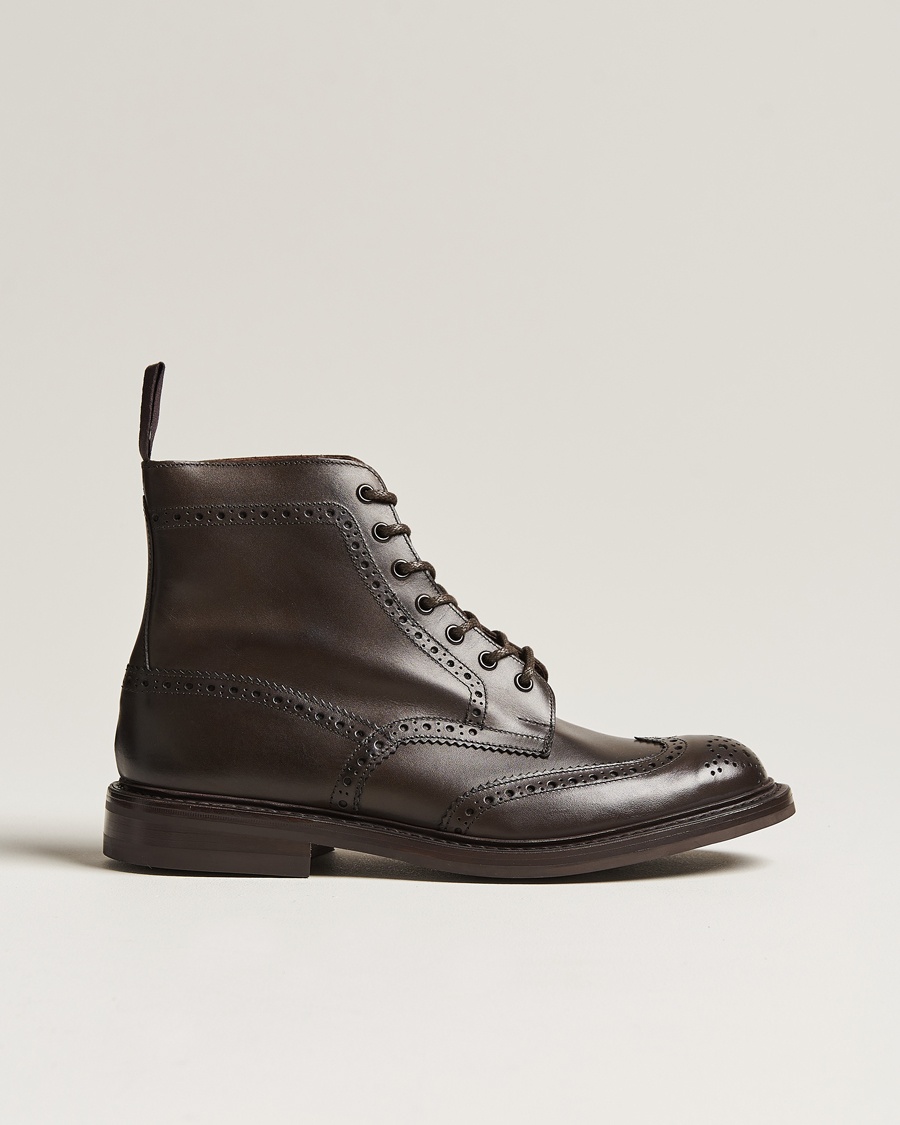 Tricker's Stow Dainite Country Boots Espresso Calf – Brown