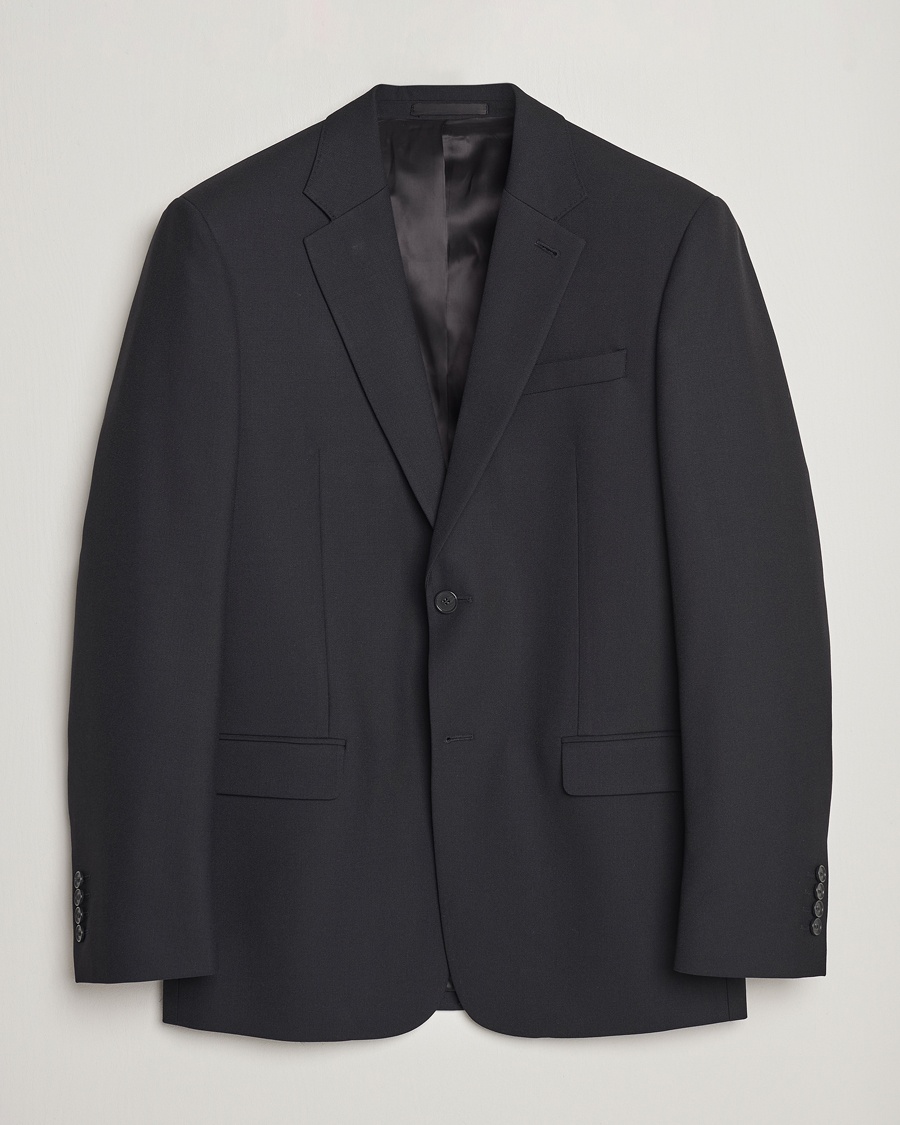 Men | Blazers | Filippa K | Classic Wool Blazer Black