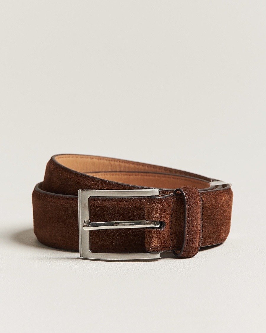 Loake Shoemakers William Suede Belt Brown – Brown