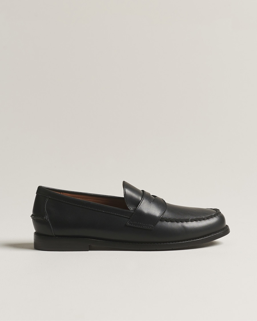 Polo Ralph Lauren Alston Penny Loafers Black Calf – Black