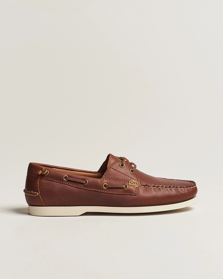 Polo Ralph Lauren Merton Leather Boat Shoe Tan – Brown