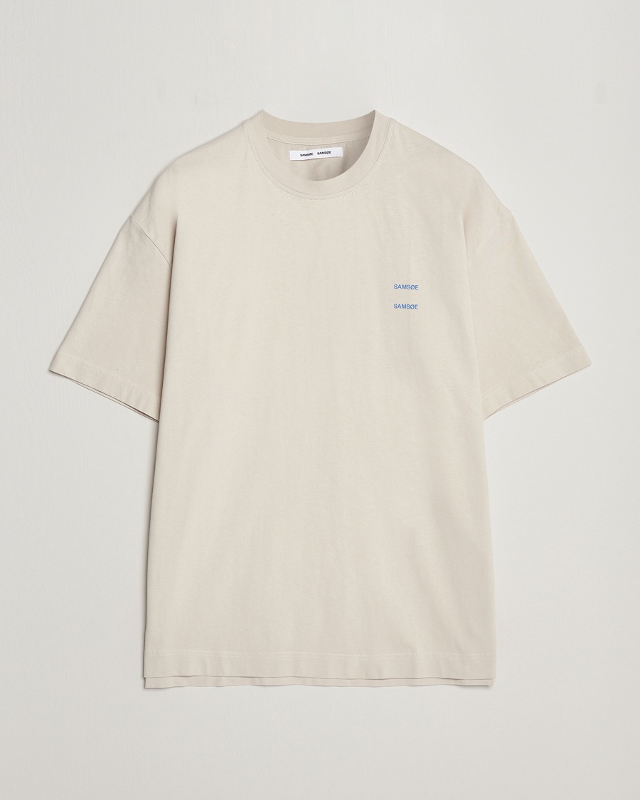 Samsøe Samsøe Joel Organic Cotton T-Shirt Moonstruck – Beige