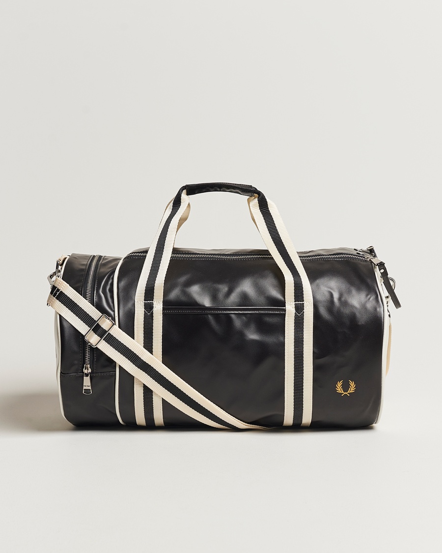 Fred Perry Classic Barrel Bag Black/Ecru – Black