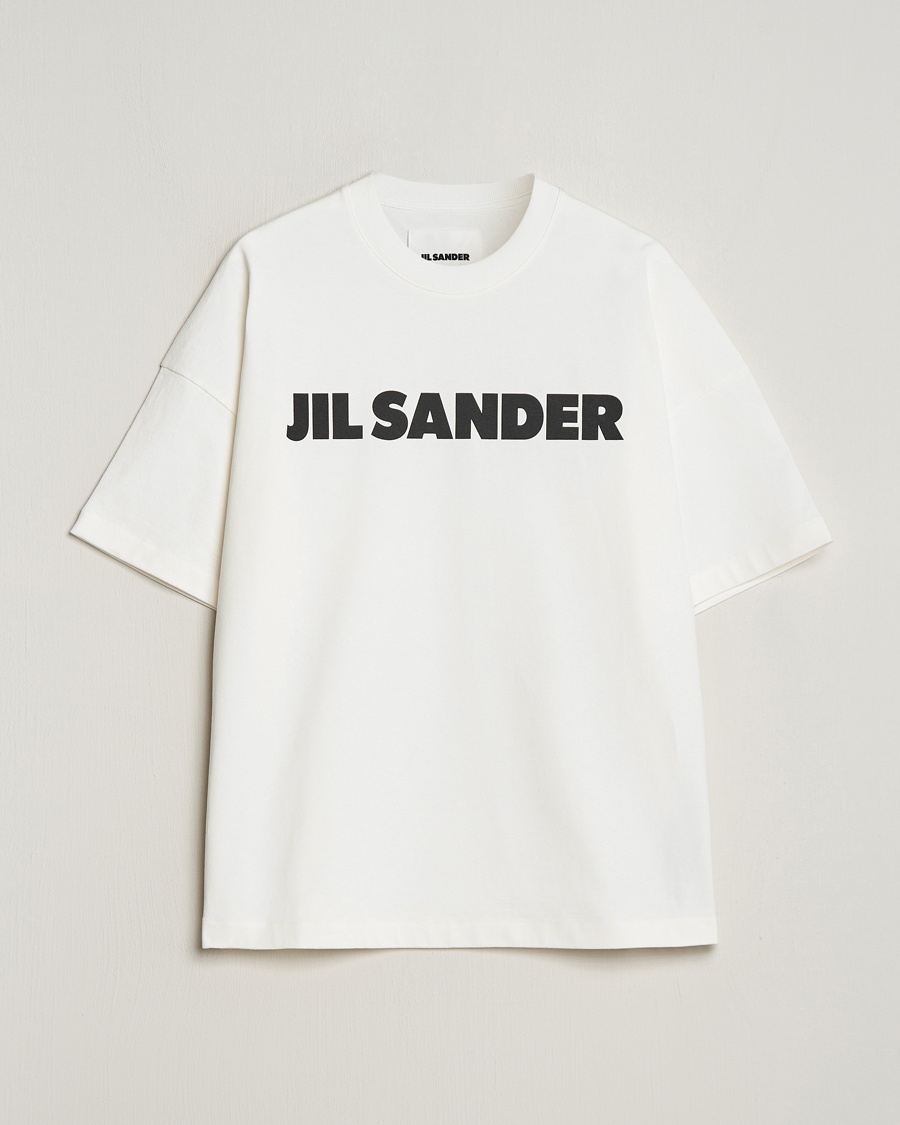 Jil Sander Round Collar Logo T-Shirt White – White