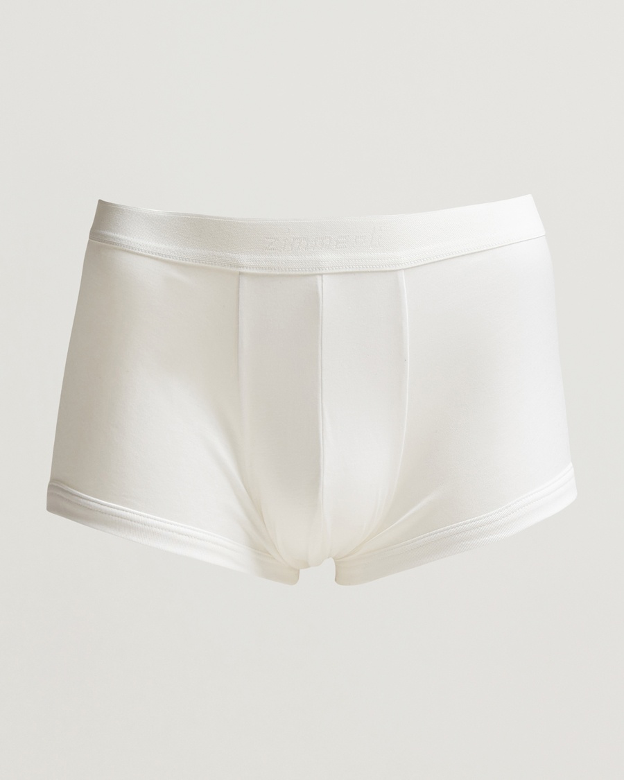 Zimmerli of Switzerland Sea Island Cotton Boxer Briefs White – White