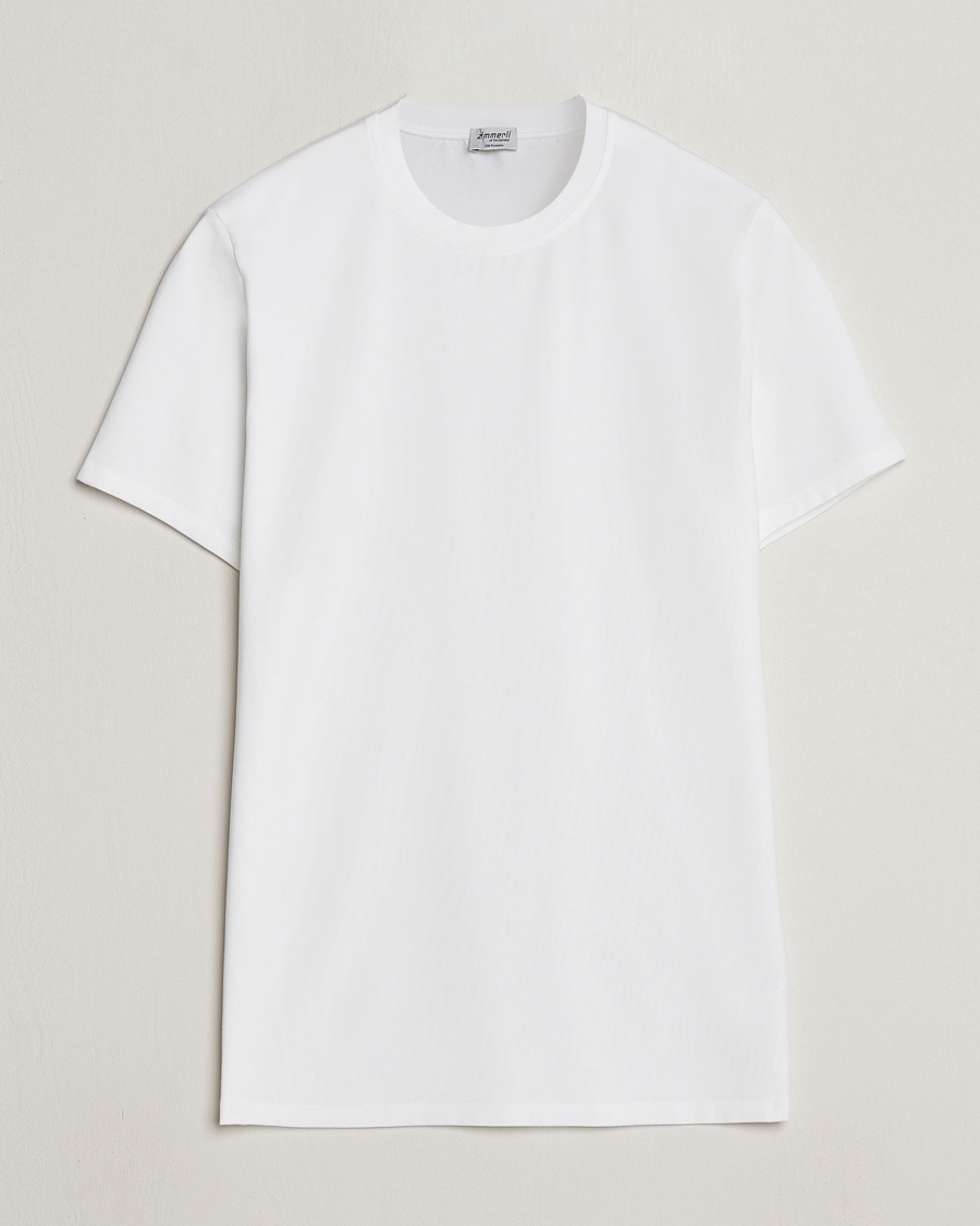 Zimmerli of Switzerland Pureness Modal Crew Neck T-Shirt White – White