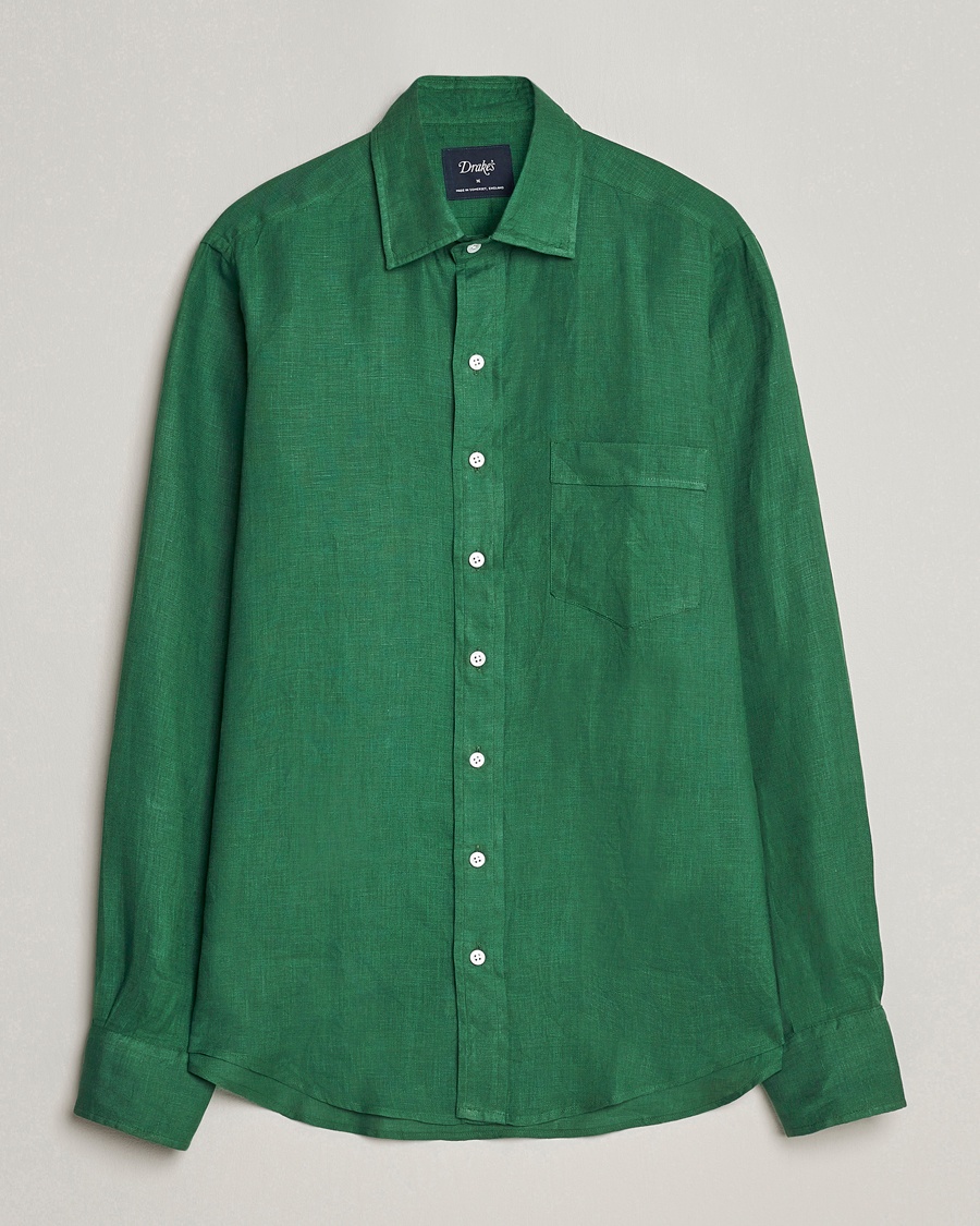 100Hands Cut Away Linen Shirt Rust at CareOfCarl.com