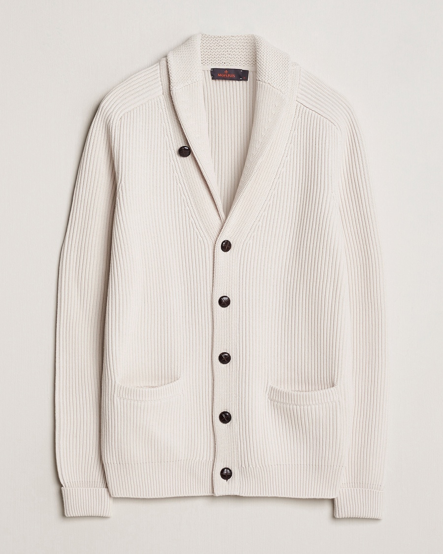 Morris Brayden Shawl Cardigan Off White – White