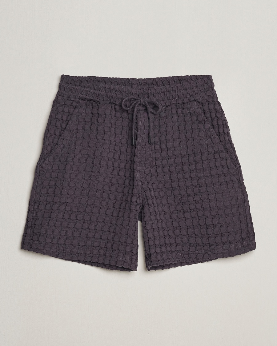 OAS Porto Waffle Shorts Nearly Black – Black