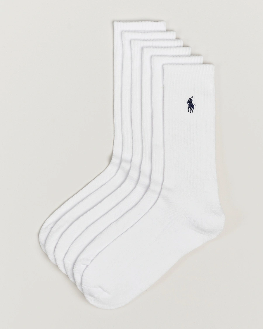 Polo Ralph Lauren Polo Ralph Lauren6-Pack Sport Crew SockWhite – White