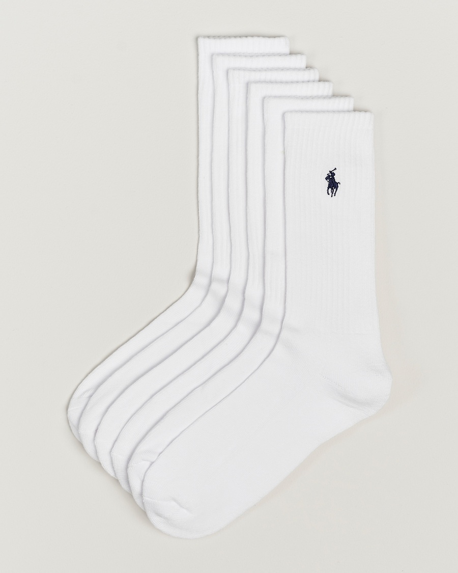 Polo Ralph Lauren Polo Ralph Lauren6-Pack Sport Crew SockWhite – White