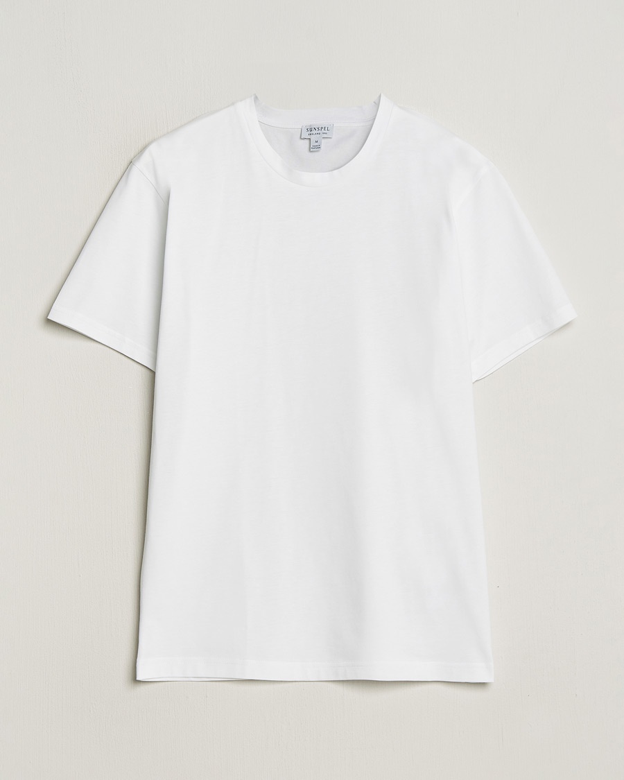Sunspel Riviera Midweight T-Shirt White – White