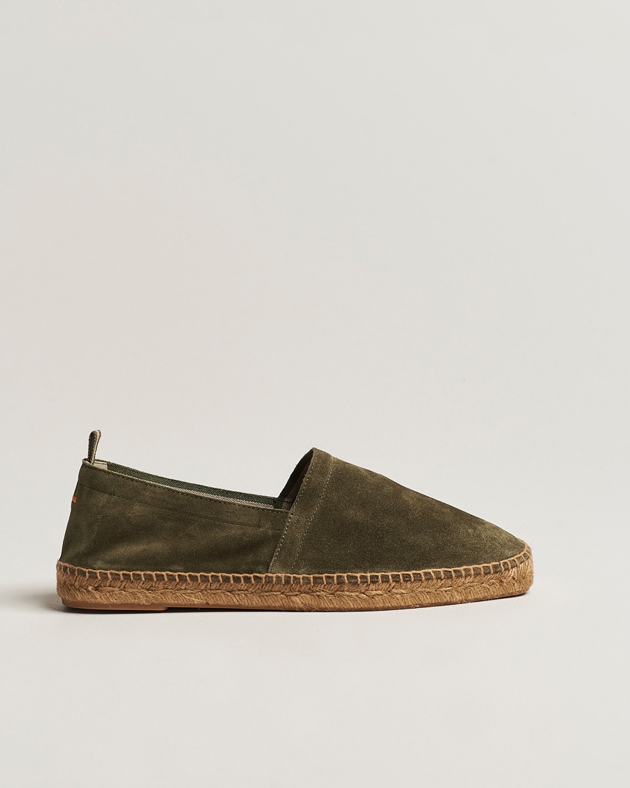 Castañer Pablo Casual Suede Espadrilles Verde Bosque – Green