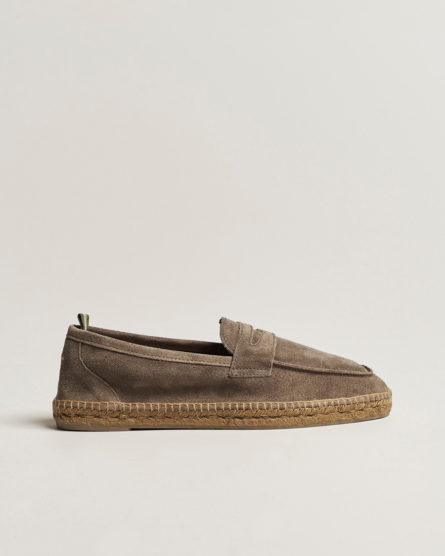 Men | Shoes | Castañer | Nacho Casual Suede Loafers Topo