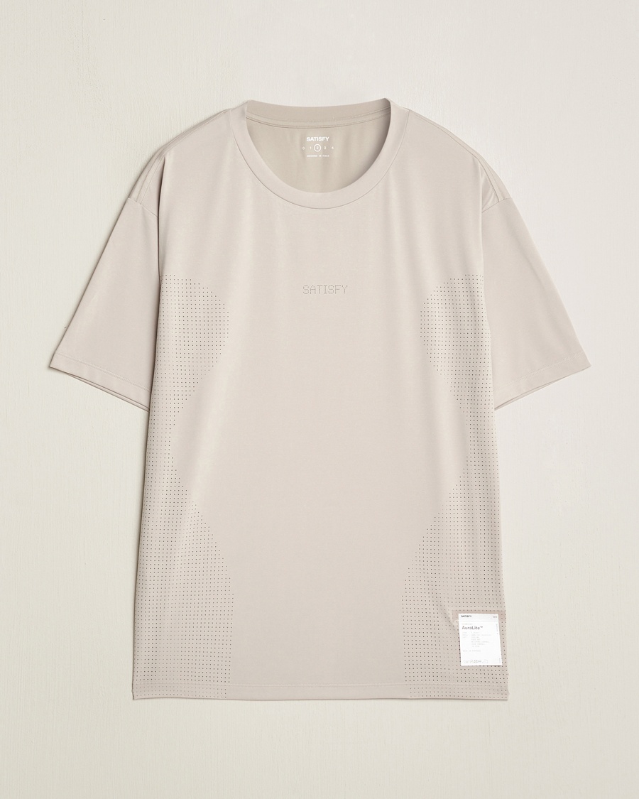 Men | T-Shirts | Satisfy | AuraLite Air T-Shirt Mineral Dolomite