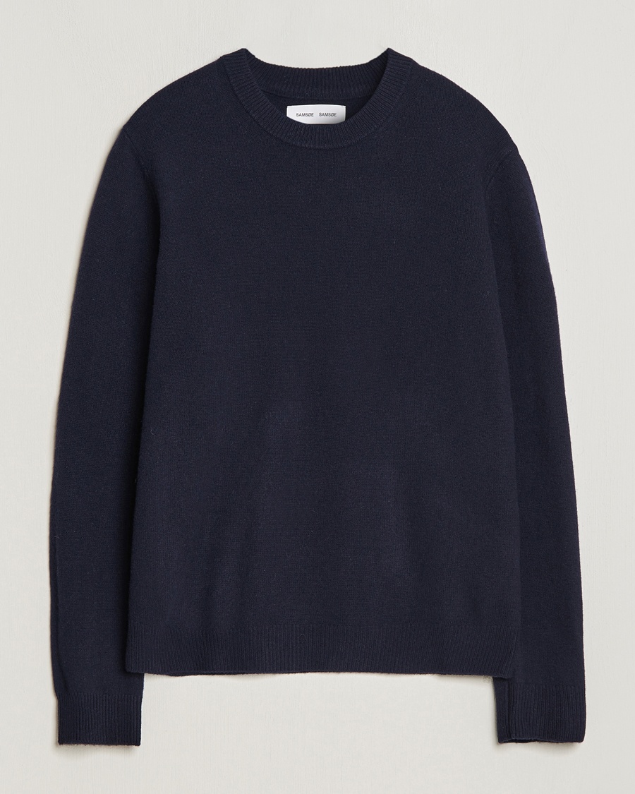 Samsøe Samsøe Isak Crew Neck Salute – Blue