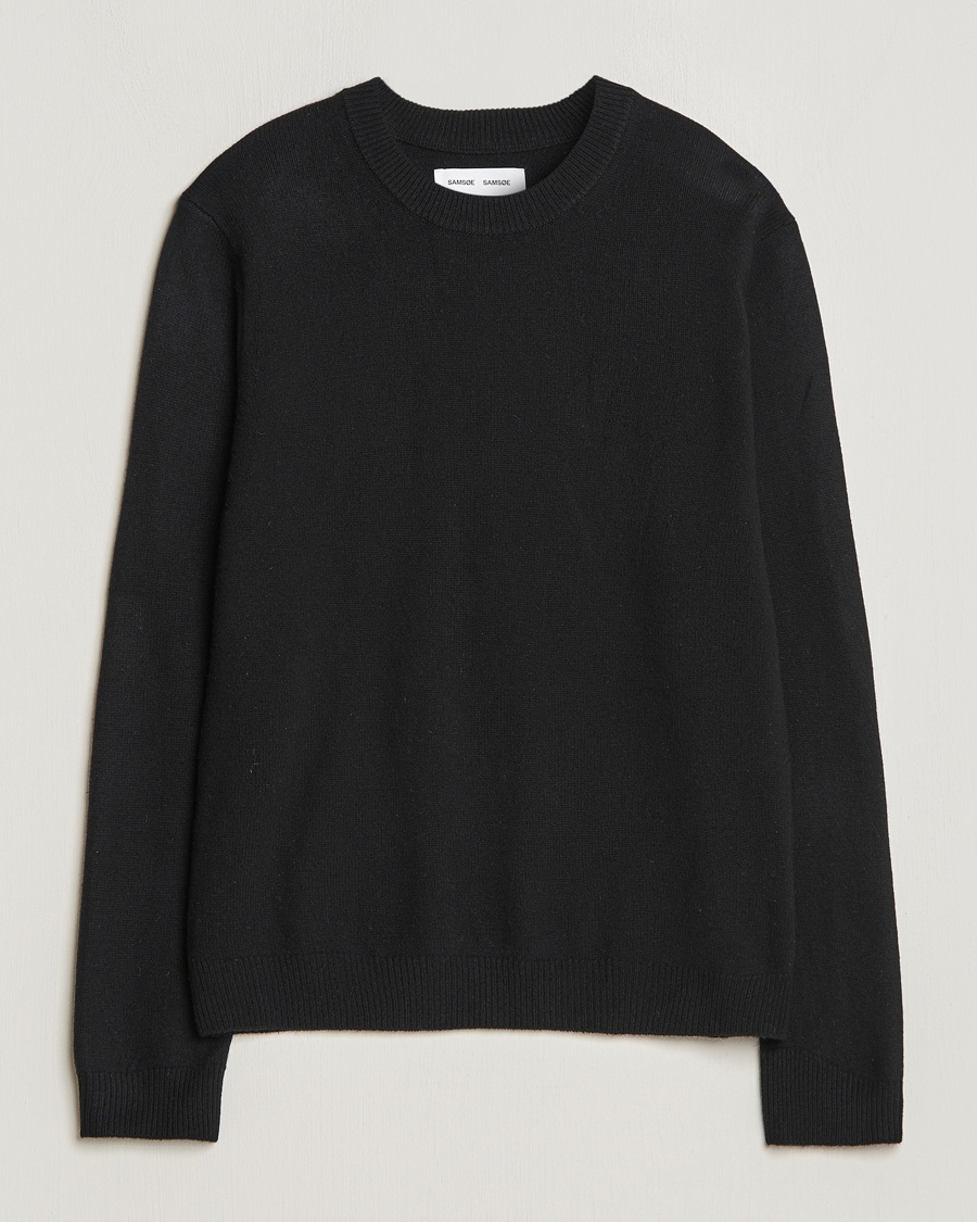 Samsøe Samsøe Isak Crew Neck Black – Black