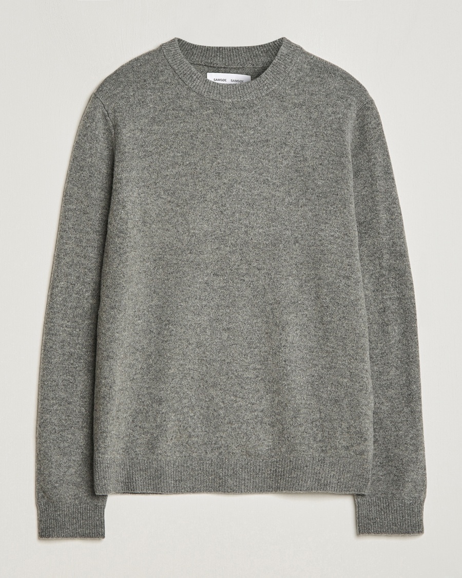 Samsøe Samsøe Isak Crew Neck Dark Grey – Grey