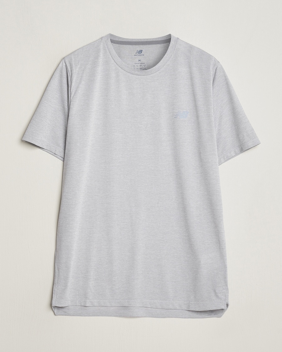 Men | T-Shirts | New Balance Running | Athletics Run T-Shirt Athletic Grey