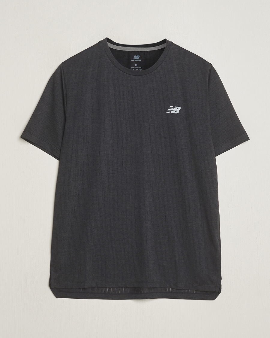 Men | T-Shirts | New Balance Running | Athletics Run T-Shirt Black
