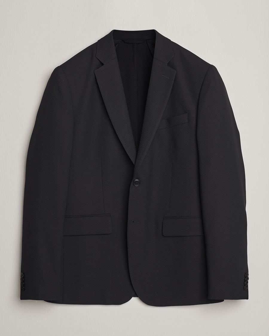 J.Lindeberg Hopper Active Hopsack Blazer Black – Black