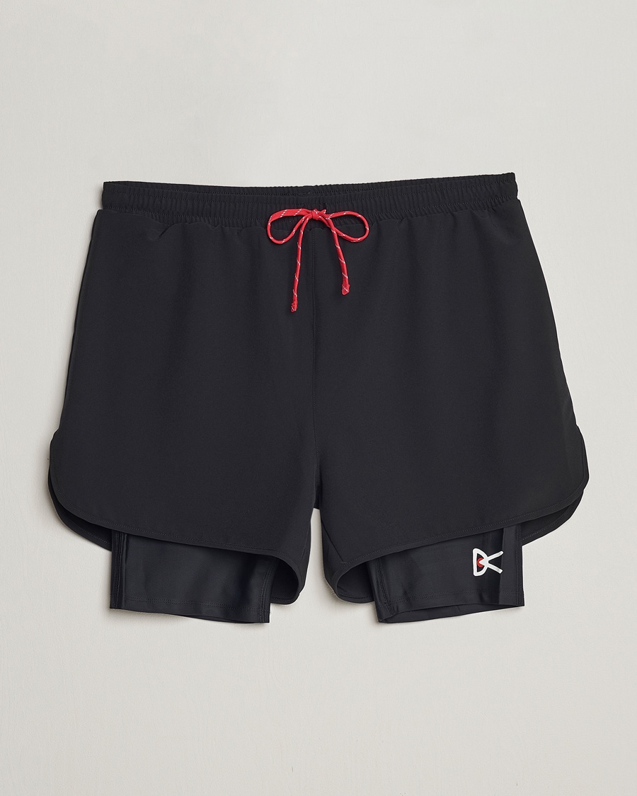 Men | Shorts | District Vision | Layered Trail Shorts Black
