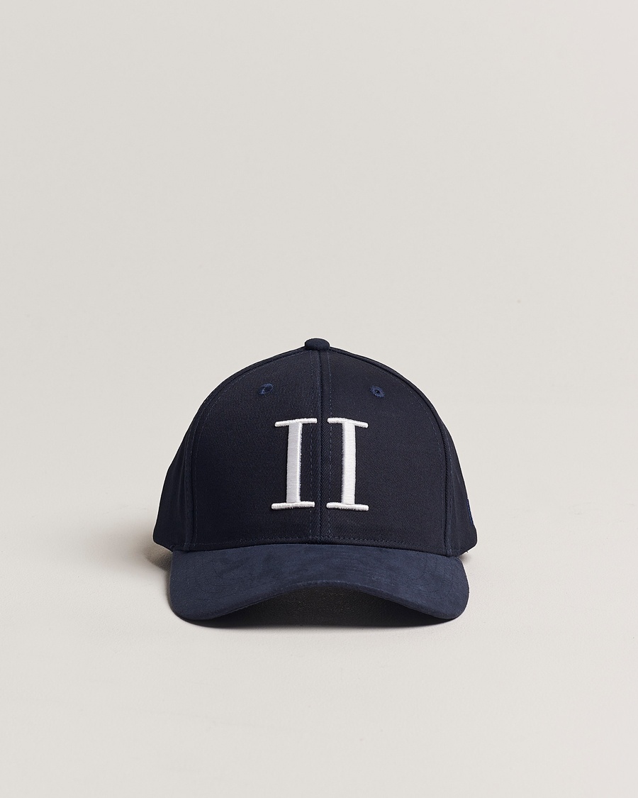 LES DEUX Baseball Cap Suede II Dark Navy – Blue