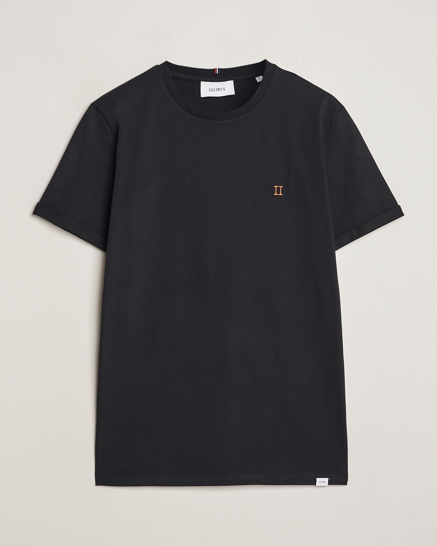 LES DEUX Nørregaard Cotton T-Shirt Black – Black