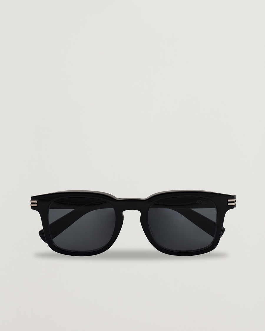 Zegna EZ0230 Sunglasses Black/Smoke – Black