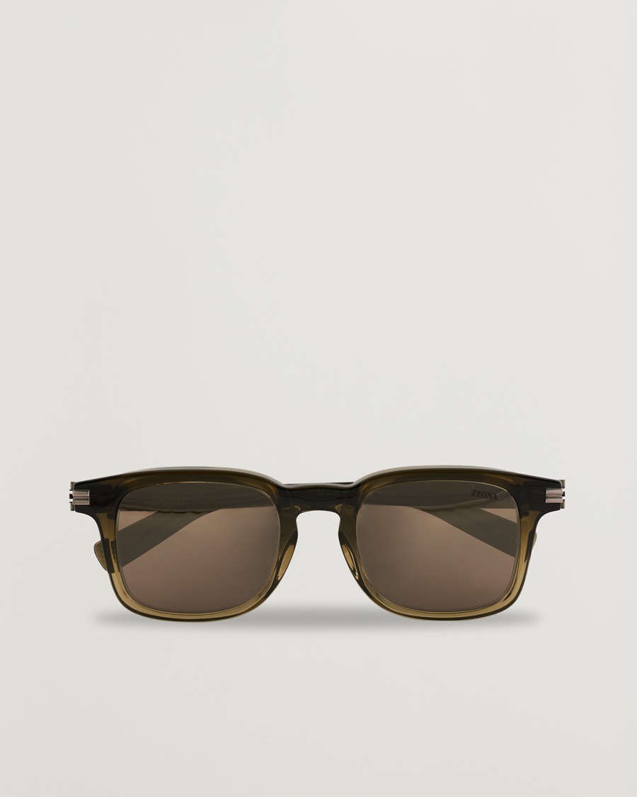 Zegna EZ0230 Sunglasses Dark Green/Roviex – Green