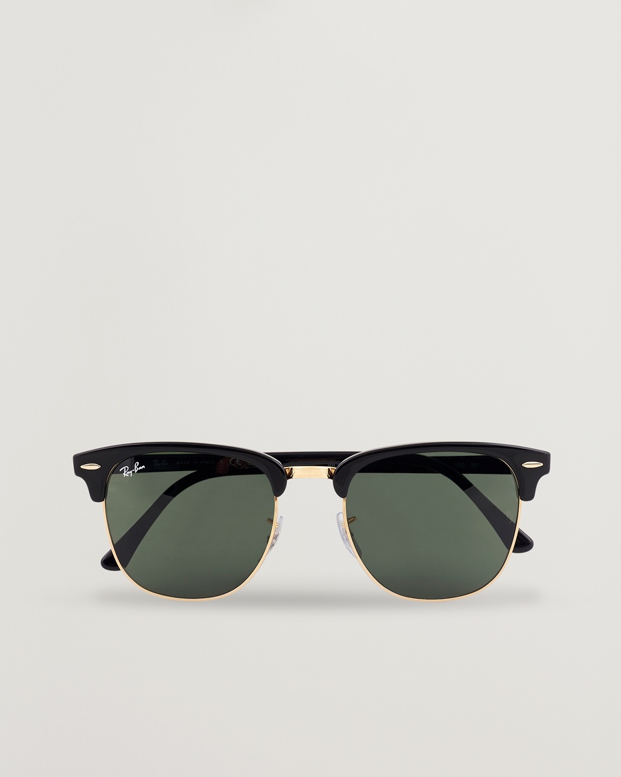 Ray-Ban Clubmaster Sunglasses Ebony/Crystal Green – Green
