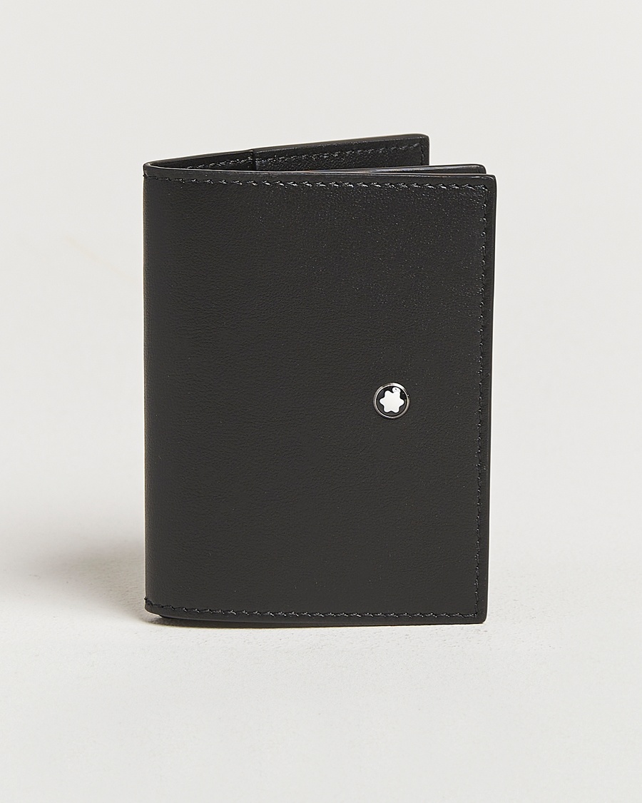 Montblanc Soft Trio Card Holder 4cc Black – Black